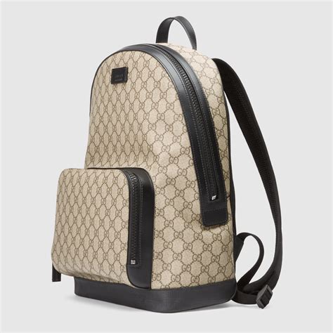 gucci gg supreme back pack|Gucci gg canvas backpack.